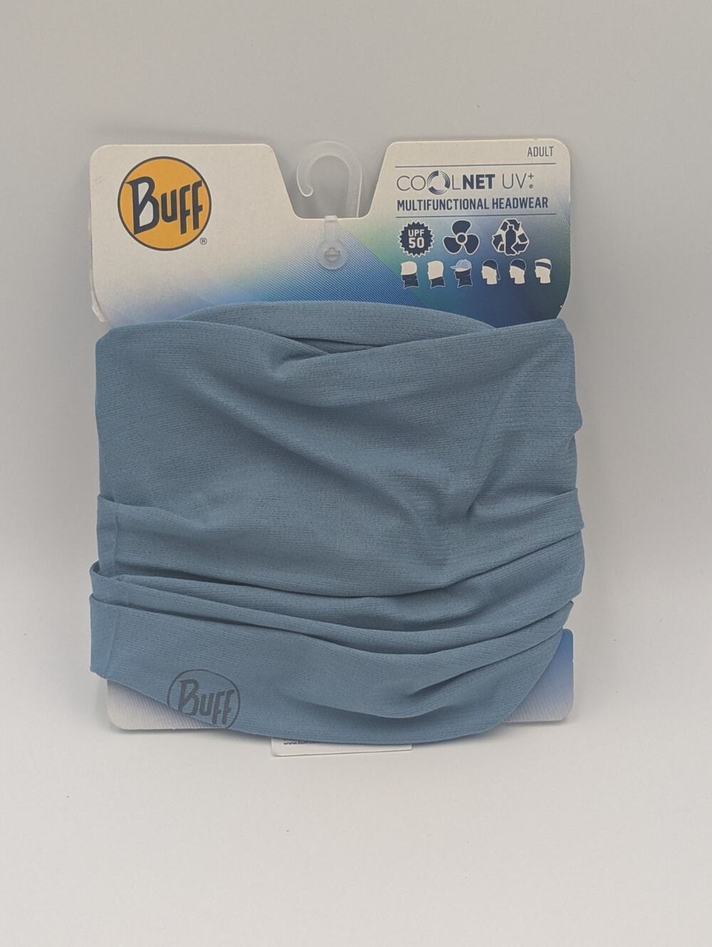 Buff Adult OSFA Lightweight Hot Weather CoolnetUV Multifunction Neck Gaiter Blue